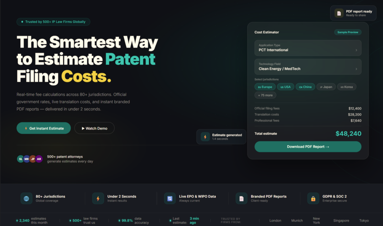 KobeIP — IP-licensing platform screenshot